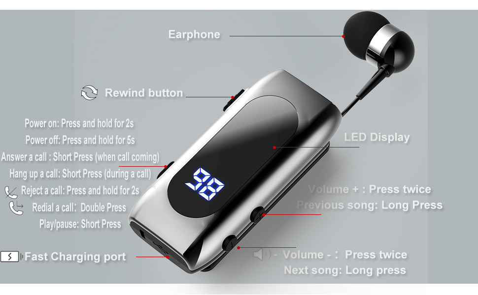 retractable headset