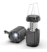 Camping Lantern 5000mAh Solar Hand Crank Telescopic LED Flashlight USB Charger for Power Outages ...