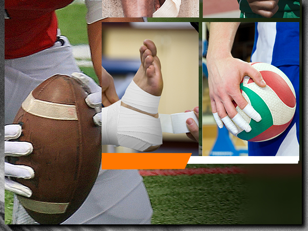 Professional 6 Pack White Athletic Sports Tape