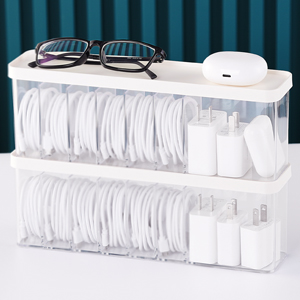 Cord Storage Organizer With Lid - 2P-a2