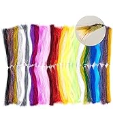 HERCULES Fly Tying Materials, Fly Fishing Line, Spiral Multi-Color Fly Fishing Crystal Flash Flas...