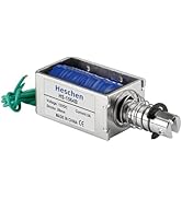 Heschen Solenoid Electromagnet, HS-1564B, DC12V 3A, 20mm Stroke, Force 60N, Push Pull Type, Open ...