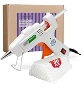Krightlink Mini hot glue gun Kit with 30 Glue Sticks, Hot Melt, High Temp for School Crafts DIY A...