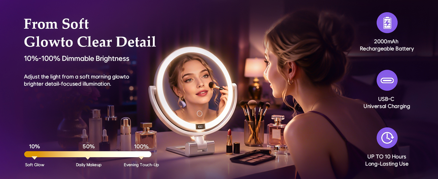magnifying makeup mirror