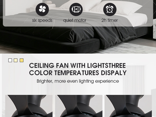 Black Ceiling Fans with Lights