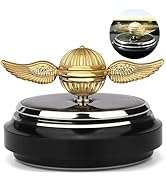 Car Solar Energy Golden Fidget Spinner Toy for Kids Adults, Powered by Sunshine Spinning Top Orb ...