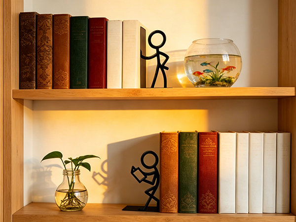 Metal Bookends People Bookends