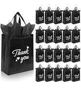Addblu 60 Pcs Reusable Gift Bags with Handles - Includes 20 Thank You Gift Bags, 20 Tissue Papers...