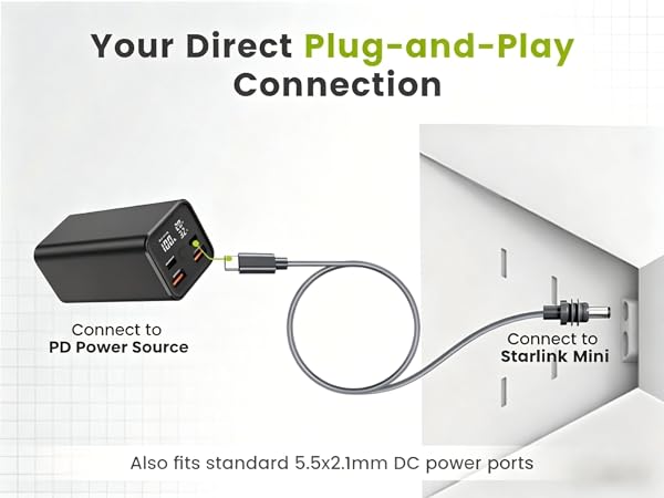 Starlink Mini Power Cable
