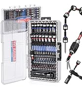 59-Piece Magnetic Nut Driver Bit Set, SAE and Metric Nut Drivers with Screwdriver Bits, Ratchet W...