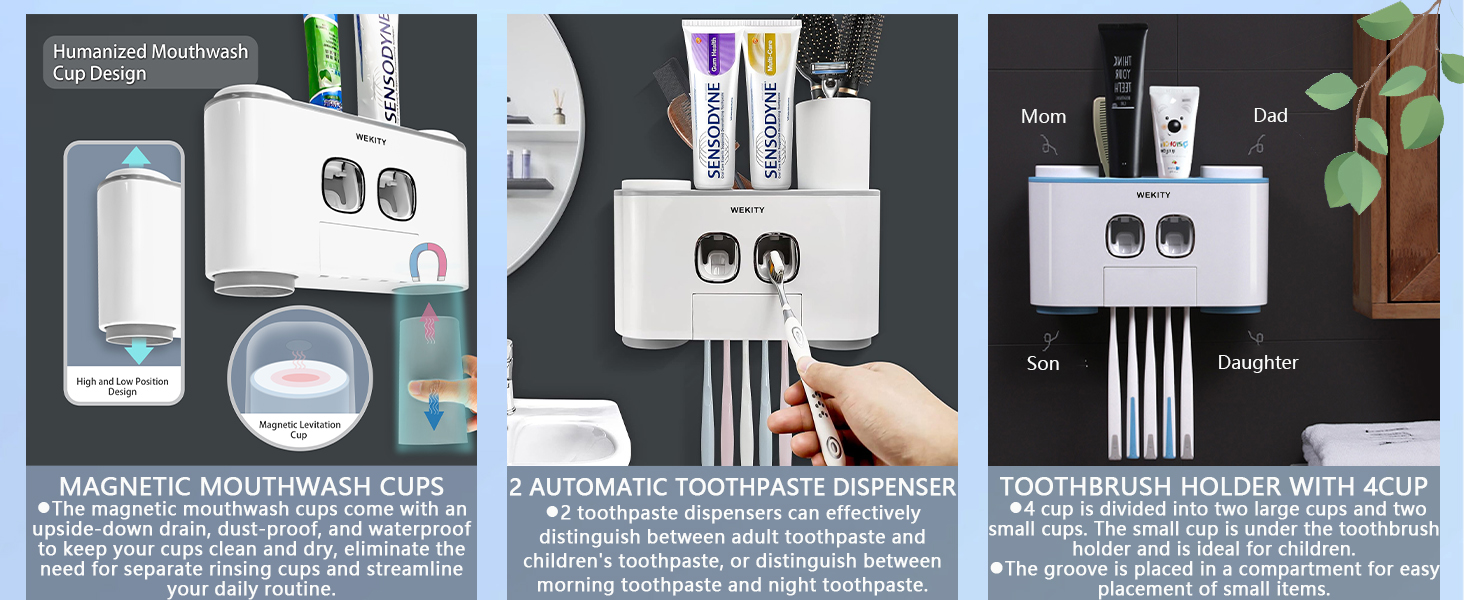 Toothbrush Holder with Toothbrush Dispenser