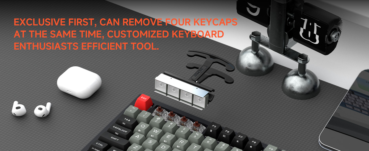 P11 4-Key Keycap Puller - Custom Gaming Mechanical Keyboard Cleaning and Removal Tool