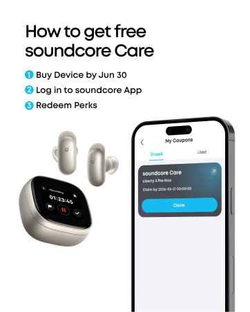 how to get free soundcore care