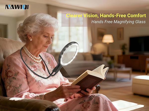 magnifier with light