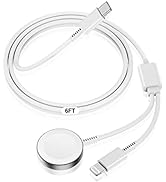for Apple Watch Charger Cable USB C, [MFi Certified] Magnetic for iWatch Charger Cable Fast Charg...