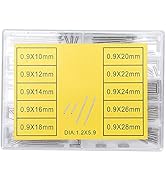 100Pcs Watch Tube Bar Alloy Watchband Strap Clasp Link Pin Connecting Shaft 0.9mm 10-28mm Watch B...