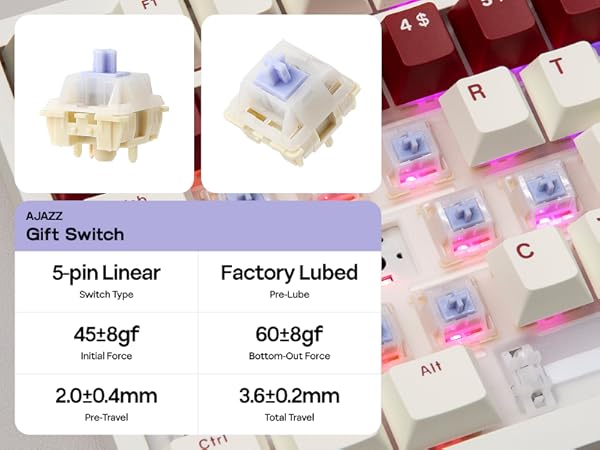 AK820 PRO Wireless Mechanical Gaming Keyboard with Screen