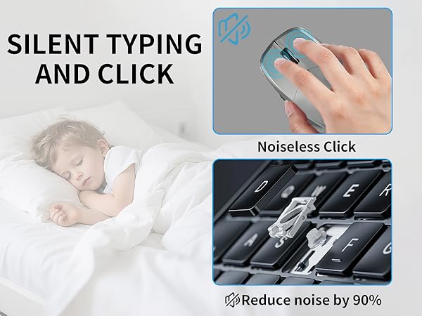 Compact wireless keyboard and mouse