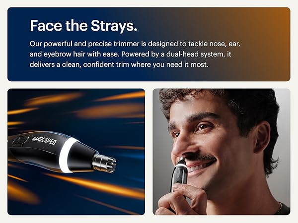 manscaped weed whacker nose ear hair trimmer eyebrow