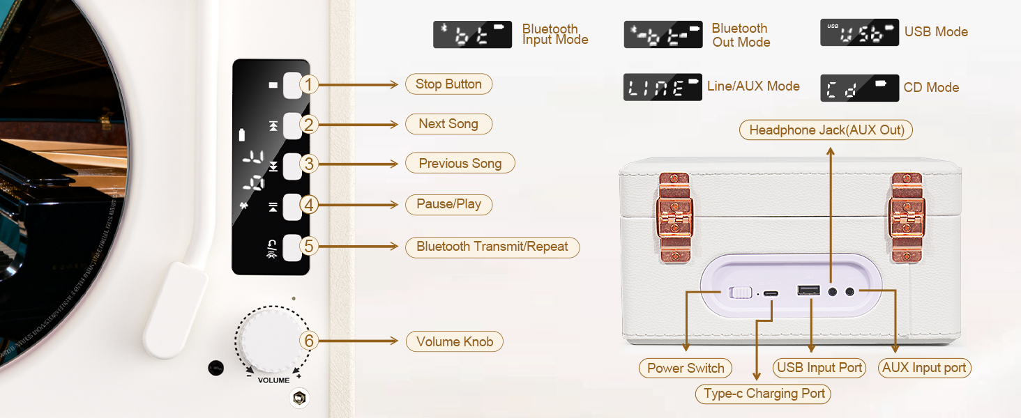 bluetooth cd player for home