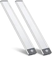 LED Motion Sensor Cabinet Light,Under Counter Closet Lighting, Wireless USB Rechargeable Kitchen ...