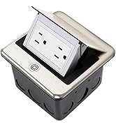 Vagueior Pop-Up Floor Box Kit, 20A Tamper-Weather Resistant Receptacle TR Outlet, Corrosive Resis...