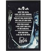 Open Road Brands Corpse Bride with This Hand Framed Wood Wall Decor - Corpse Bride Wall Art for M...