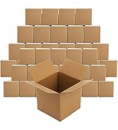 Peohud 5x5x5 Inches Shipping Boxes, 30 Pack Corrugated Cardboard Box, Small Cube Mailing Boxes fo...