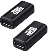 Duttek 80Gbps USB C Female to Female Adapter (240W Fast Charging and 8K@60Hz Video) USB C Coupler...