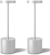 Cordless Table Lamps Set of 2, 5000mAh Rechargeable Battery Powered Lamp, 3 Color Stepless Dimmab...