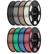 UJOYBIO PETG Bundle Metal Filament 1.75mm 250G*8, 3D Printer Filament PETG Bundle, High Strength ...