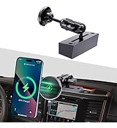 Upgraded Wireless Charger with Phone Mount for Ram Truck 2019-2023, Dash Magnetic Mount Cell Phon...