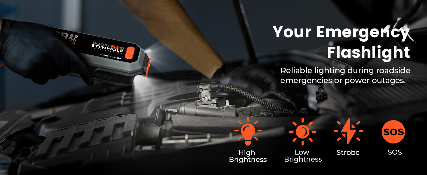 Jumper Starter-4 light Modes