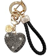 Heart Keychain Wristlet Bling Keychains For Women Girls Key Chain For Car Keys Purse Charms Handb...