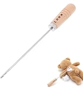 Angoily Stuffing Tool, Cotton Fillings Plug Awl with Wooden Handle Tool Stuffed Doll Filler DIY T...