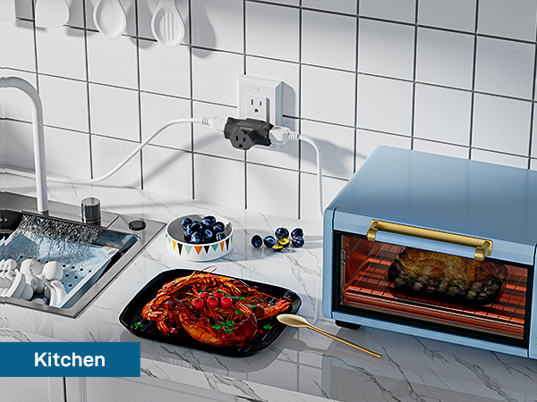 3-Outlet Grounding Adapter