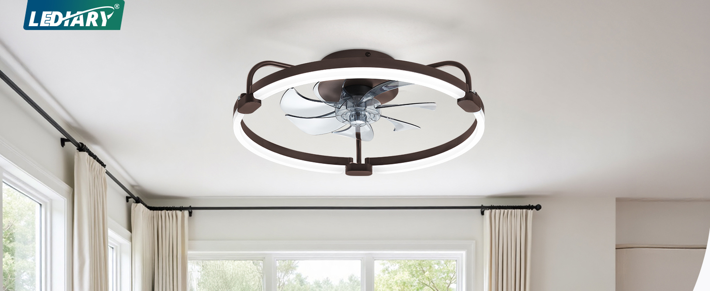 modern ceiling fan with light