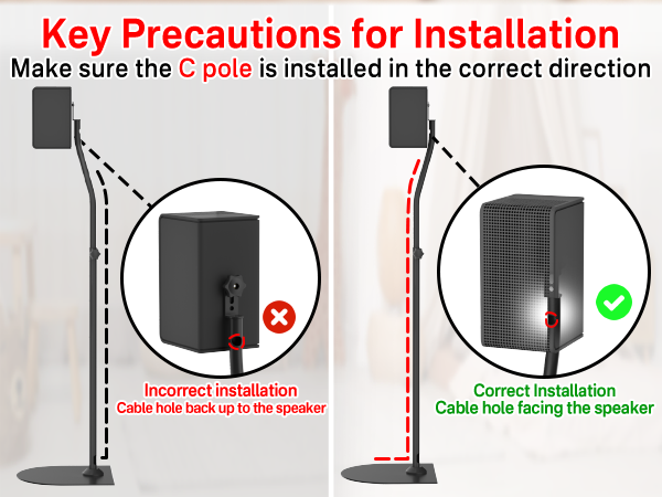 Speaker Stands Pair for Vizio Speaker