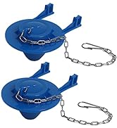 2 Inch Toilet Flapper Replacement Kit, 2pcs Universal Toilet Tank Flapper for American Standard, ...