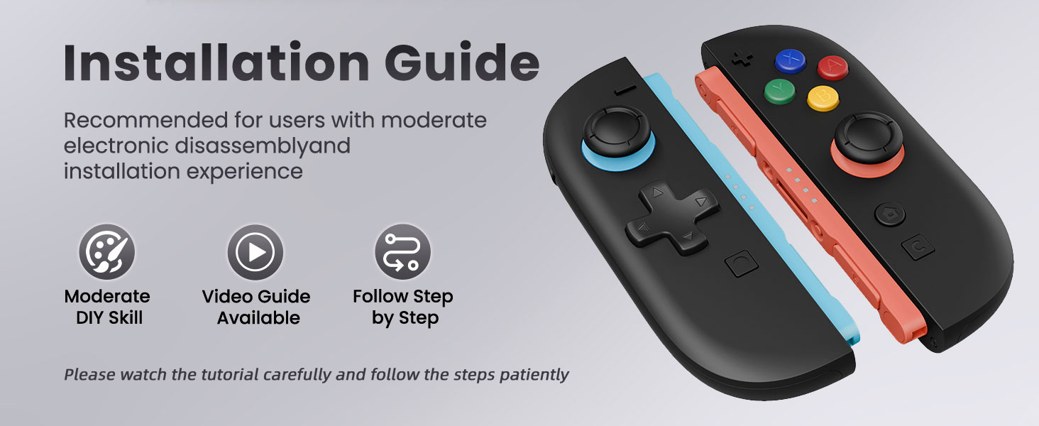 Shell (D-Pad Version) with Buttons for Joycon 2