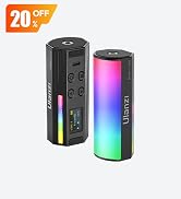 ULANZI 2 Pack Handheld Light Wand, 360° RGB LED Video Light for Photography, 2000mAh Rechargeable...