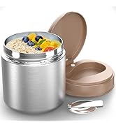 CJACJA Thermo for Hot Food Kids - 15.2 Oz, Insulated Food Jar for Soup, Width Mouth Stainless Ste...