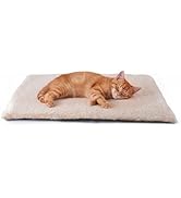 FunFurry Self Warming Cat Bed, Heating Cat Pad, Extra Soft Flannel Surface, Removable & Washable,...