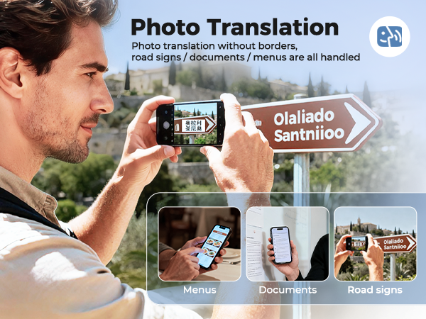 AI Translator Device, Smart Wearable Translator for 165 Languages Real-Time Two-Way Translatio