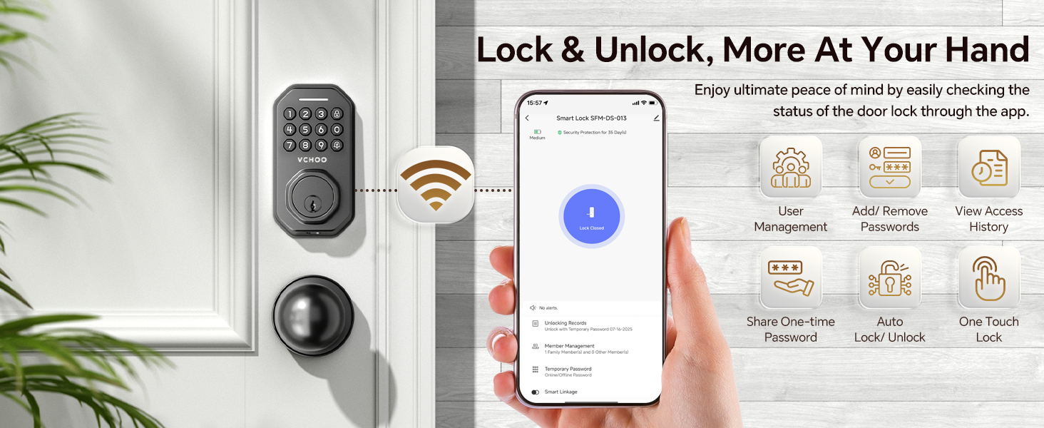 VCHOO Keyless Entry Door Lock