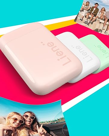 Three rectangular soap bars in pastel colors (pink, white, green) on a vibrant multi-colored background. Beach-themed photos surround the product image.