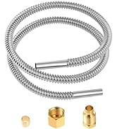 1/4" Pilot Burner Tube Assembly Parts, 24" Stainless Steel Flexible Hose with 7/16”-24UNS Fitting...