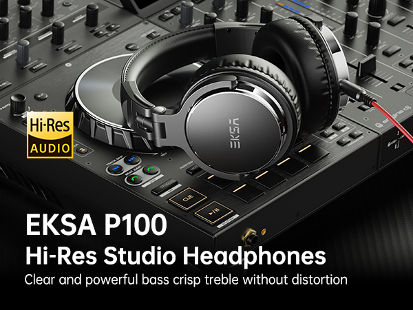 Wired over ear headphones
