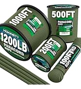HOKINETY 1200 Paracord Rope - 4.4mm 14 Strand Nylon Parachute Spool para Cord Lanyard for Outdoor...