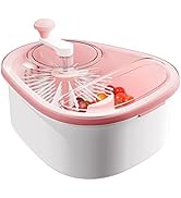 JOYMOOP Fruit Washer and Spinner with Brush, Large Cleaning Bowl for Fruits, Vegetables and Salad...